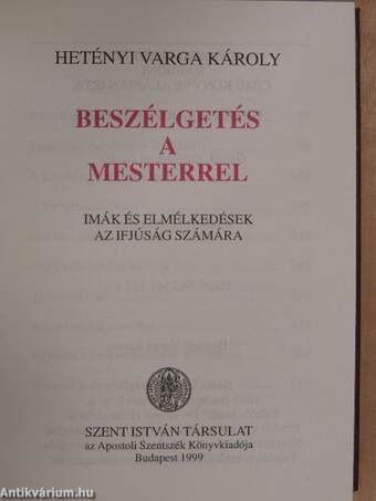 Beszélgetés a Mesterrel