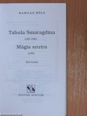 Tabula Smaragdina/Mágia szutra