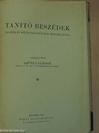 Tanító beszédek