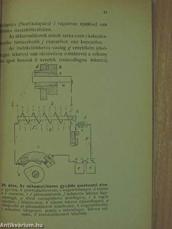 A négyütemű gyorsfutású benzinmótorok szerkezeti elve, müködése és kezelése