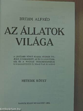 Brehm - Az állatok világa 7.