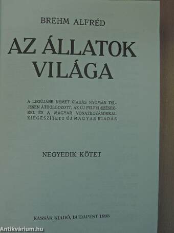 Brehm - Az állatok világa 4.