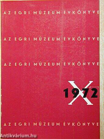 Az Egri Múzeum Évkönyve X.