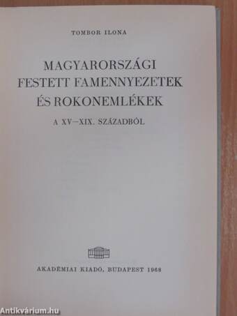 Magyarországi festett famennyezetek és rokonemlékek