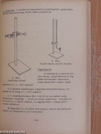 Kémiai laboratóriumi gyakorlatok a gimnáziumok számára