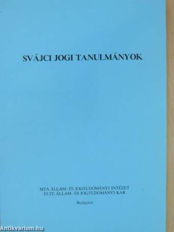 Svájci jogi tanulmányok