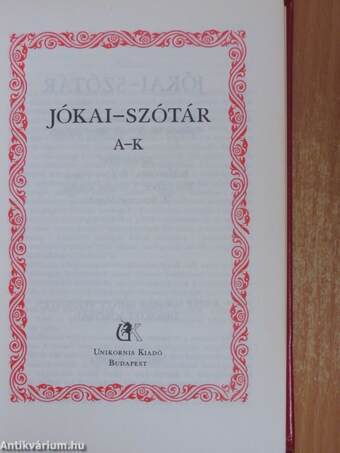 Jókai-szótár I-II.