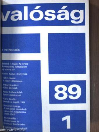 Valóság 1989. január-december I-II.