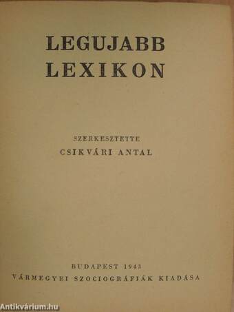 Legujabb lexikon