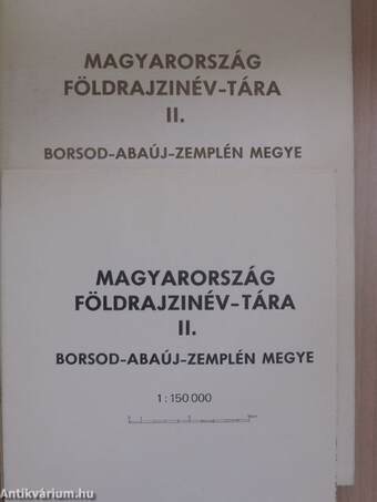 Magyarország földrajzinév-tára II. - Borsod-Abaúj-Zemplén megye