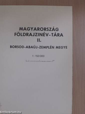 Magyarország földrajzinév-tára II. - Borsod-Abaúj-Zemplén megye