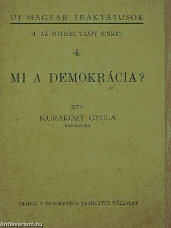 Mi a demokrácia?