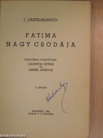 Fatima nagy csodája