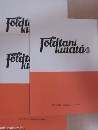 Földtani Kutatás 1974/1-4.