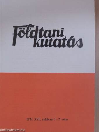 Földtani Kutatás 1974/1-4.