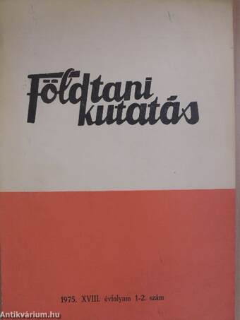 Földtani Kutatás 1975/1-4.