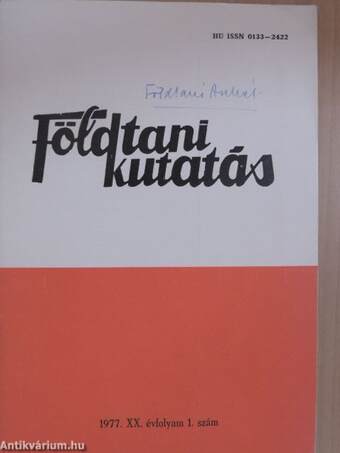 Földtani Kutatás 1977/1-4.