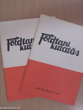 Földtani Kutatás 1978/1-4.