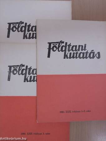 Földtani Kutatás 1980/1-4.