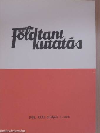 Földtani Kutatás 1988/1-4.