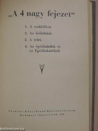 A geodézia elemei/Okszerű talajművelés/"A 4 nagy fejezet"