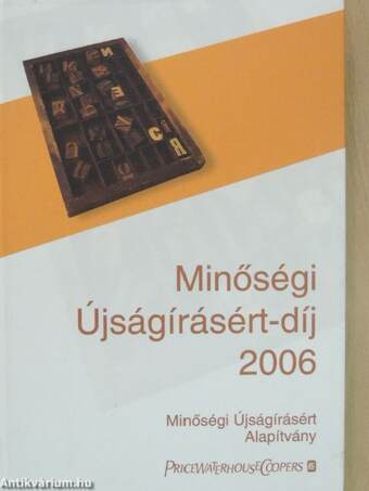 Minőségi Újságírásért-díj 2006