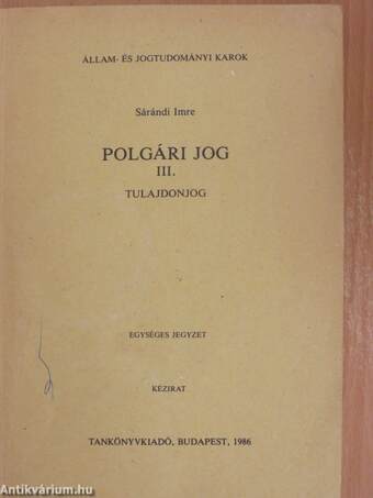 Polgári jog III.