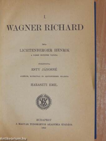 Wagner Richard/Wagner Richard és Magyarország