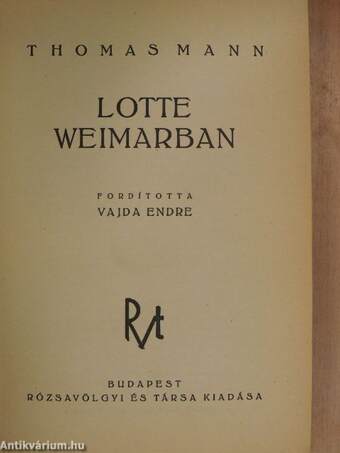 Lotte Weimarban