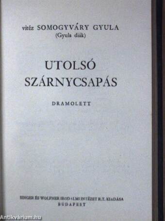 Virrasztó a ködben/Utolsó szárnycsapás/A virágember/A fiú nem üthet vissza