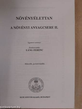 Növényélettan 2.