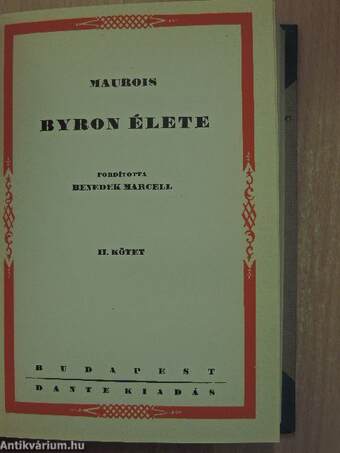 Byron élete I-II.