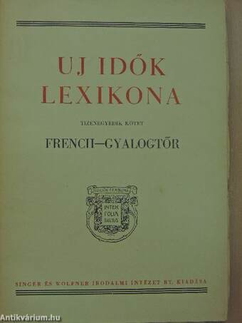 Uj idők lexikona 11. (töredék)