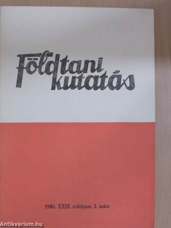 Földtani Kutatás 1980/3.