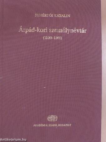 Árpád-kori személynévtár - CD-vel