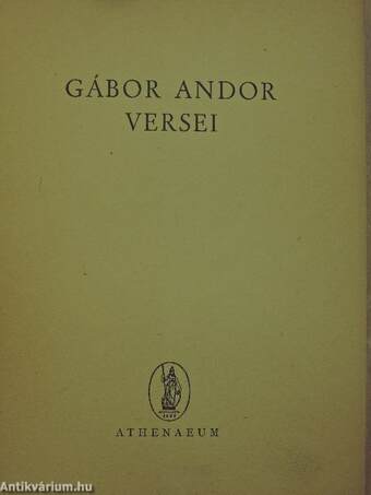 Gábor Andor versei