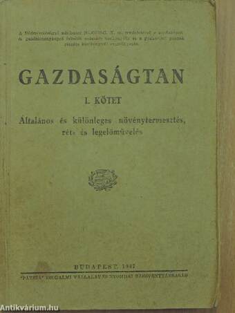 Gazdaságtan I.