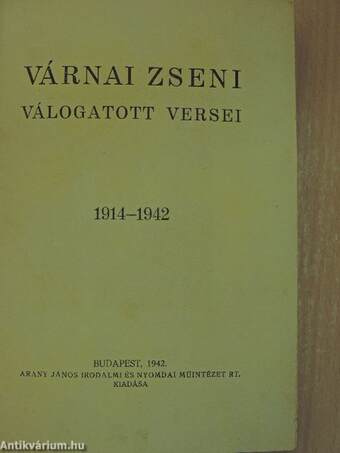 Várnai Zseni válogatott versei