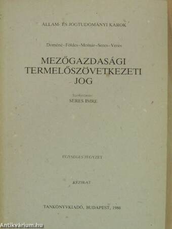 Mezőgazdasági termelőszövetkezeti jog