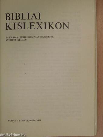 Bibliai kislexikon