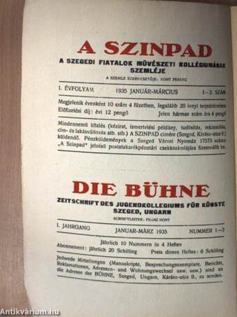 A Szinpad 1935. január-március