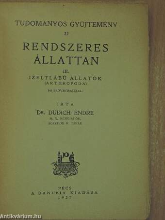 Rendszeres állattan III.