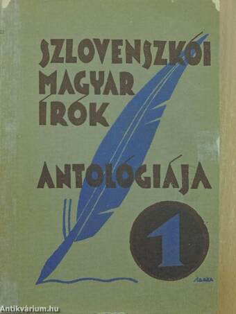 Szlovenszkói magyar írók antológiája I.