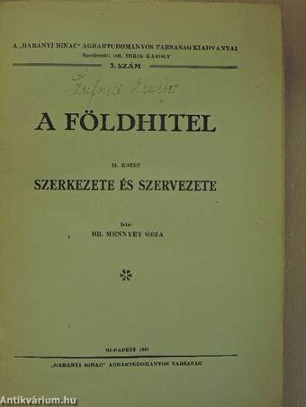 A földhitel II.