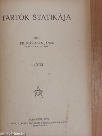 Tartók statikája I.