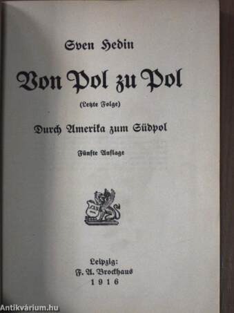 Von Pol zu Pol (gótbetűs)