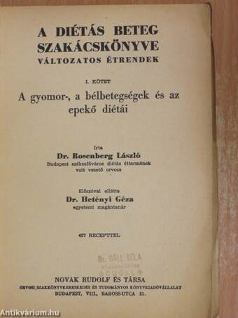 A gyomor-, a bélbetegségek és az epekő diétái