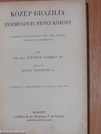 Közép-Brazilia természeti népei között