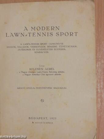 A modern lawn-tennis sport