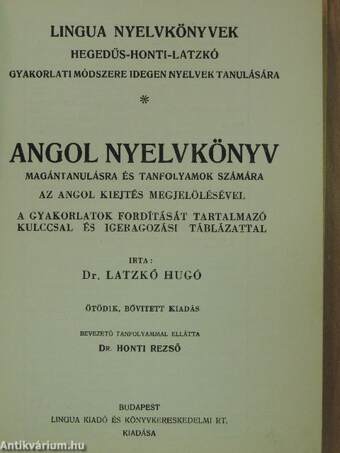 Angol nyelvkönyv